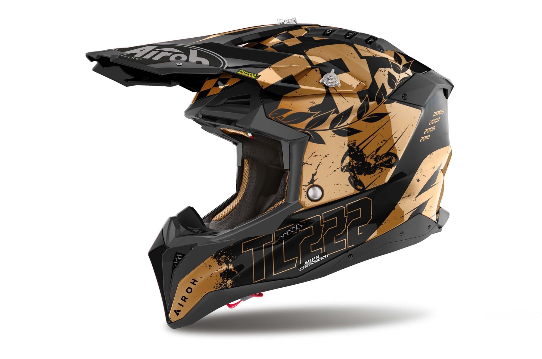 Airoh Helmet 2024 Aviator 3 Legend Chrome Gloss HPC Carbon